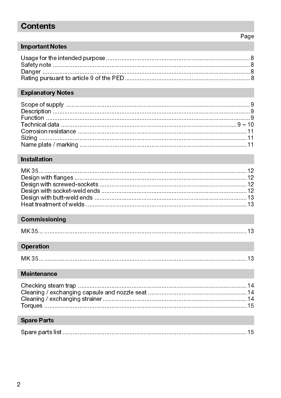 Flowserve MK35/2S User Manual | Page 2 / 16