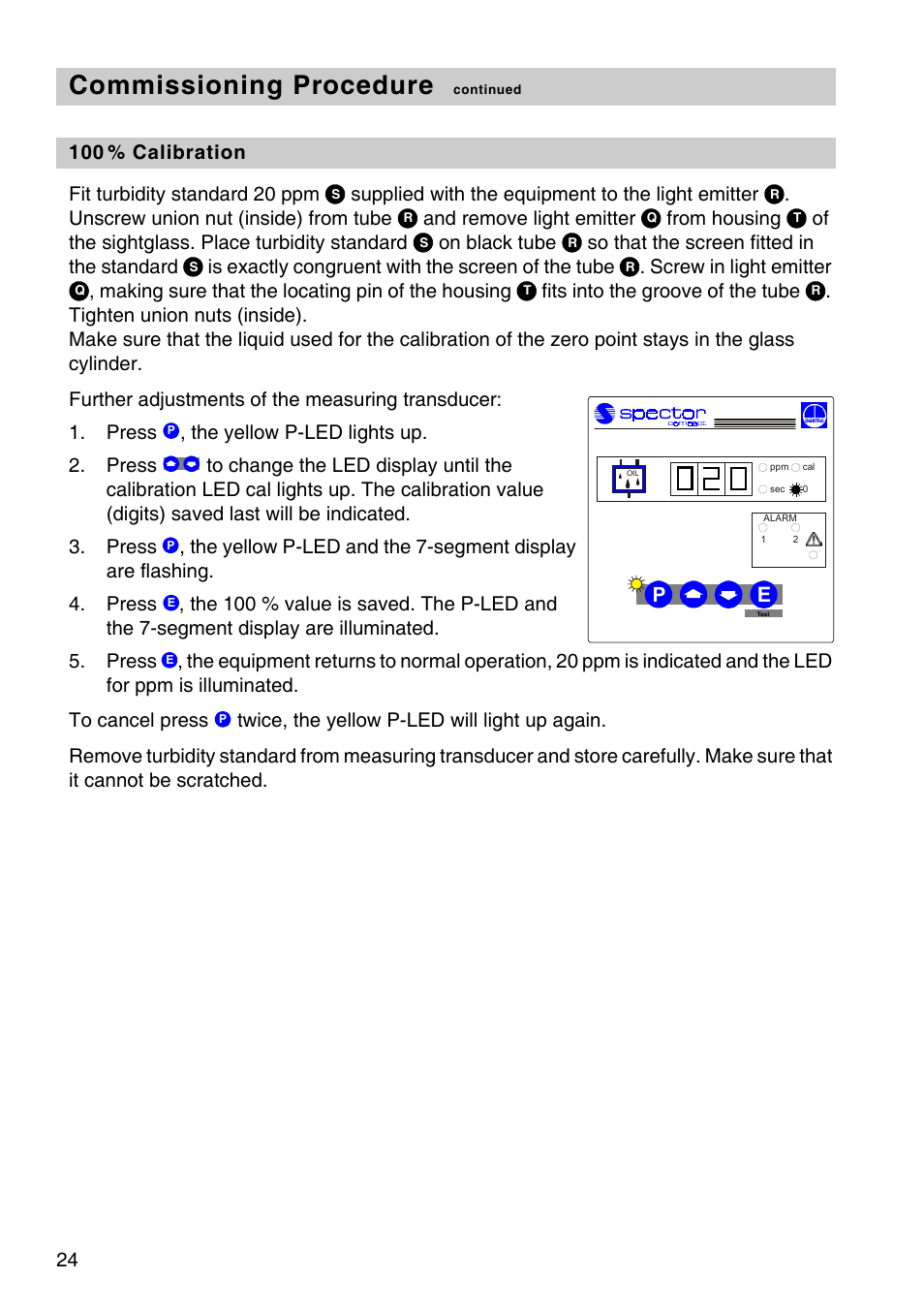 Commissioning procedure | Flowserve OR 52-5 User Manual | Page 24 / 48