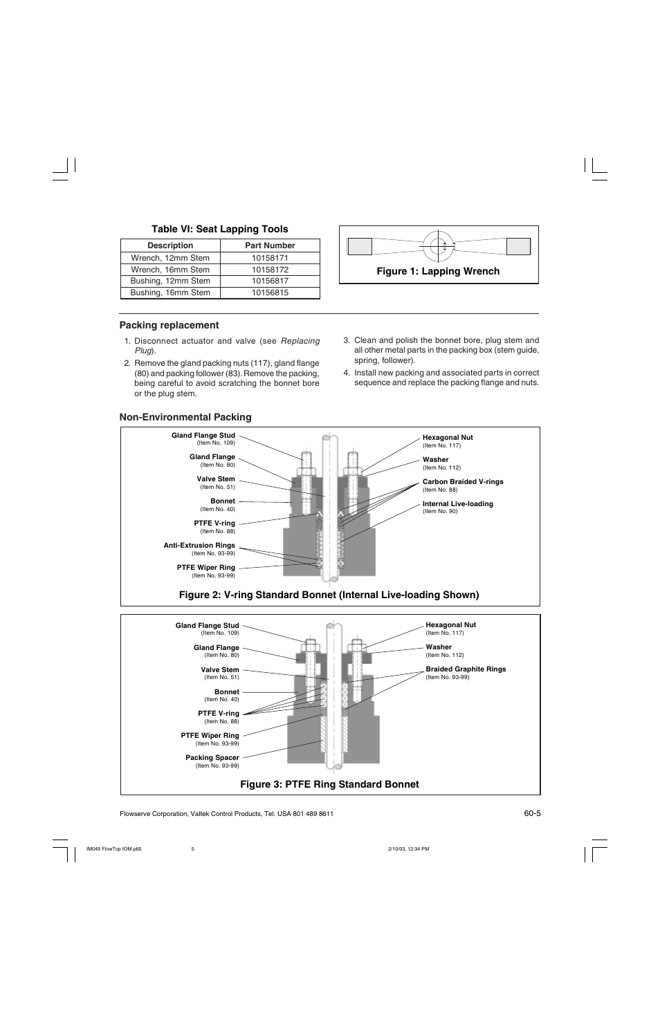 Flowserve Valtek FlowTop General Service Control Valve User Manual | Page 5 / 16