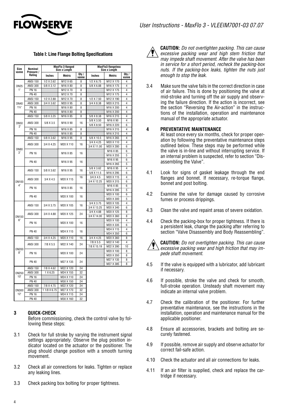 Flowserve Valtek MaxFlo 3 User Manual | Page 4 / 16