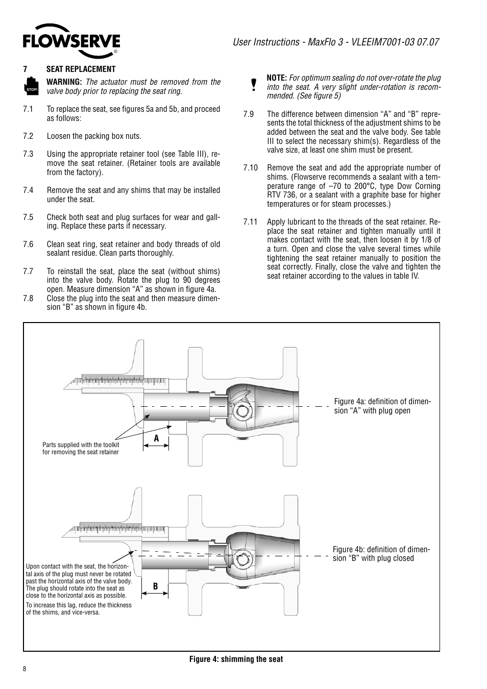 Flowserve Valtek MaxFlo 3 User Manual | Page 8 / 16