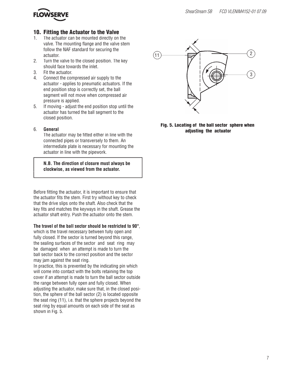 Flowserve SB Control Valves User Manual | Page 7 / 8