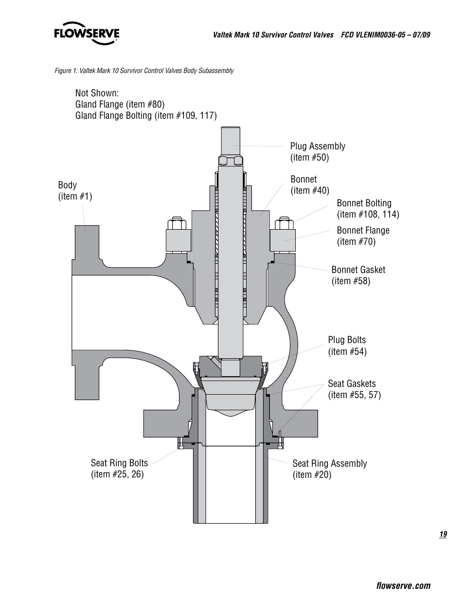 Flowserve Valtek Mark 10 Survivor Control Valves User Manual | Page 19 / 20