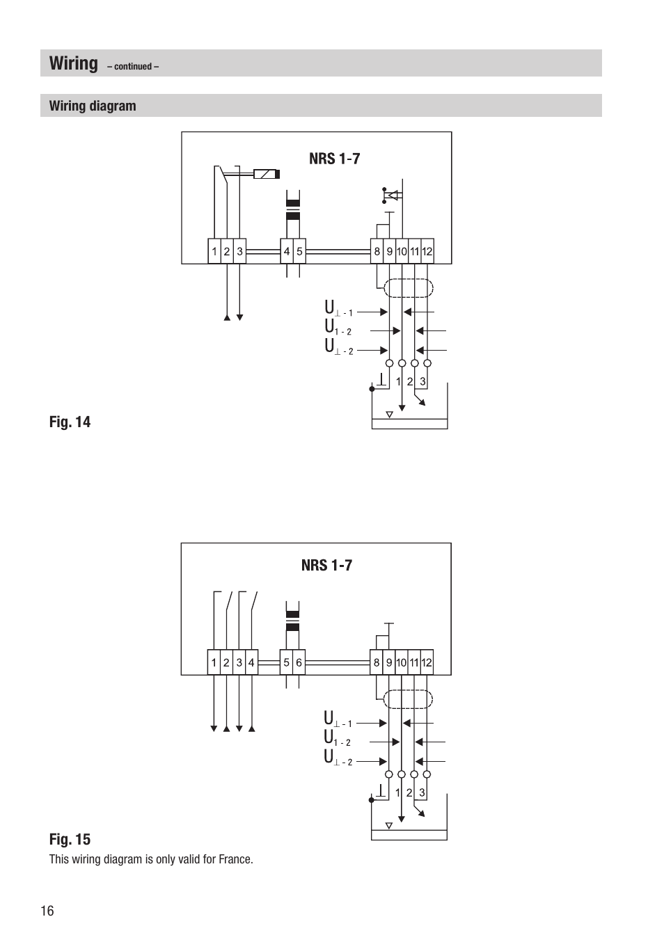 Wiring | Flowserve NRG 16-11 User Manual | Page 16 / 20