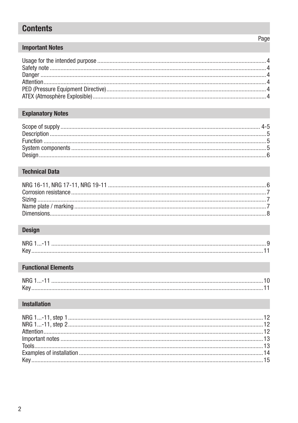 Flowserve NRG 16-11 User Manual | Page 2 / 20