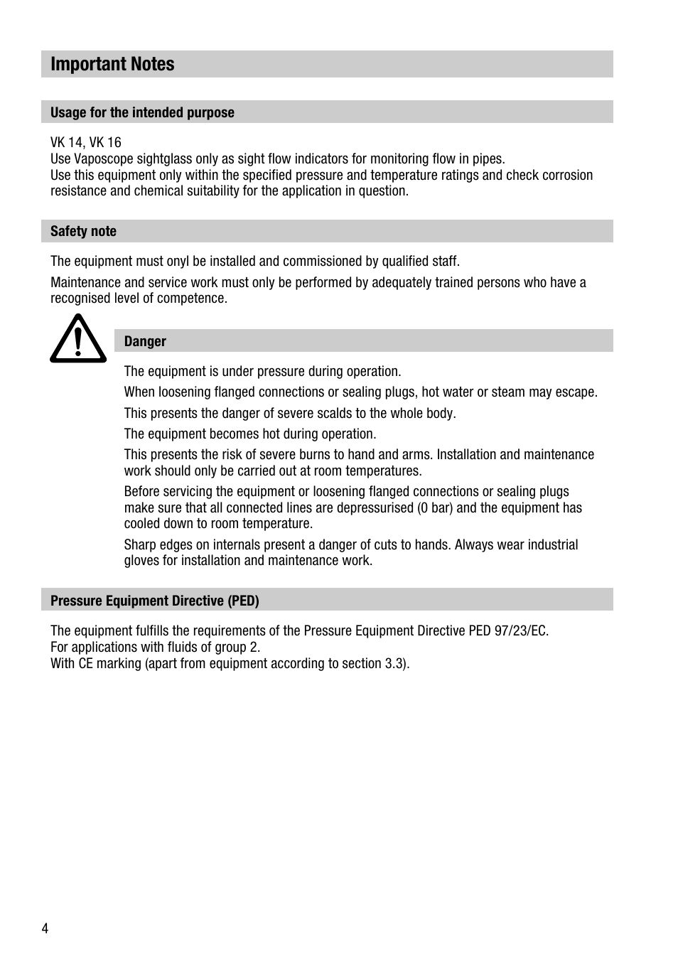 Flowserve VK 14 User Manual | Page 4 / 16