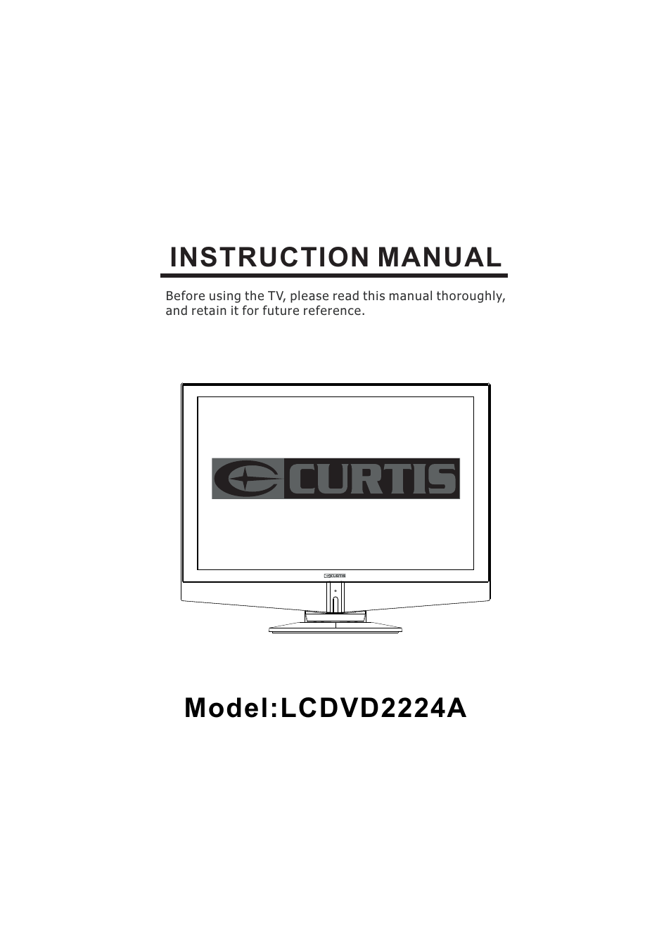 Curtis LCDVD2224A User Manual | 48 pages