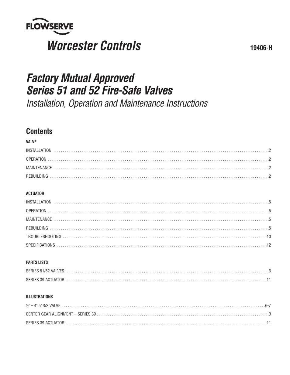Flowserve 51 Series Fire-Safe Valves User Manual | 12 pages