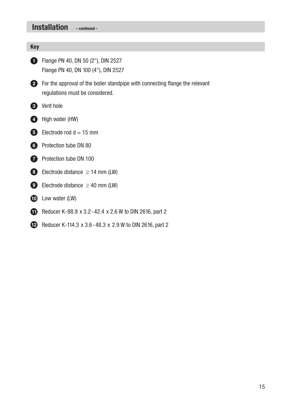 Installation | Flowserve NRGT26-1 User Manual | Page 15 / 24