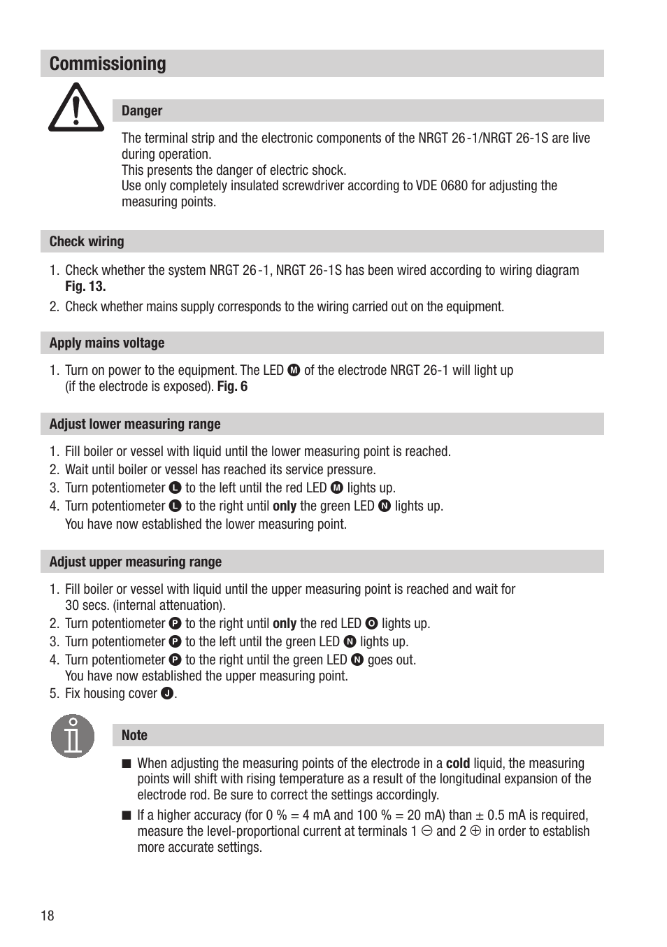Commissioning | Flowserve NRGT26-1 User Manual | Page 18 / 24