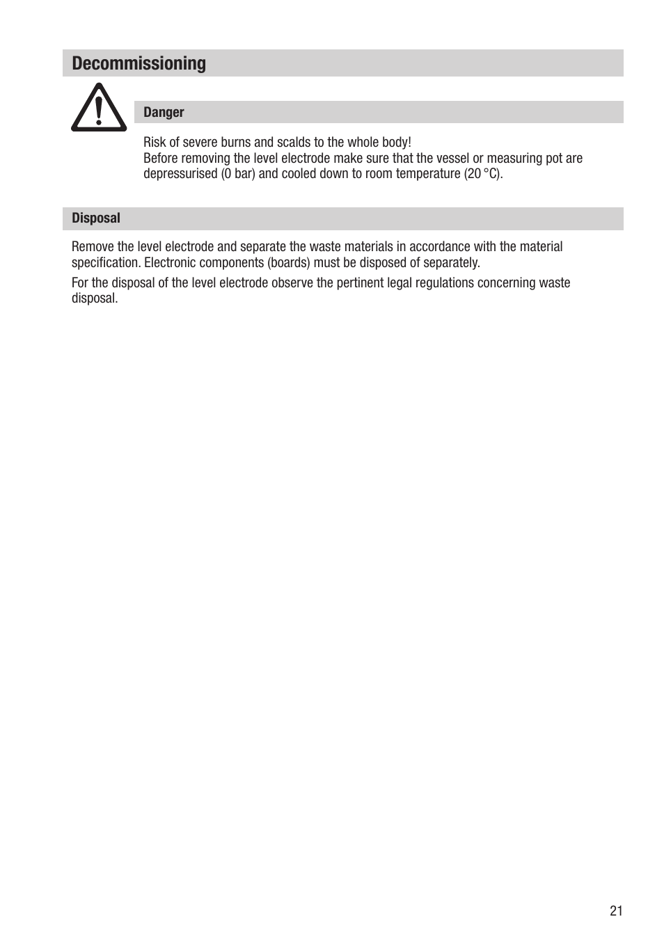 Decommissioning | Flowserve NRGT26-1 User Manual | Page 21 / 24