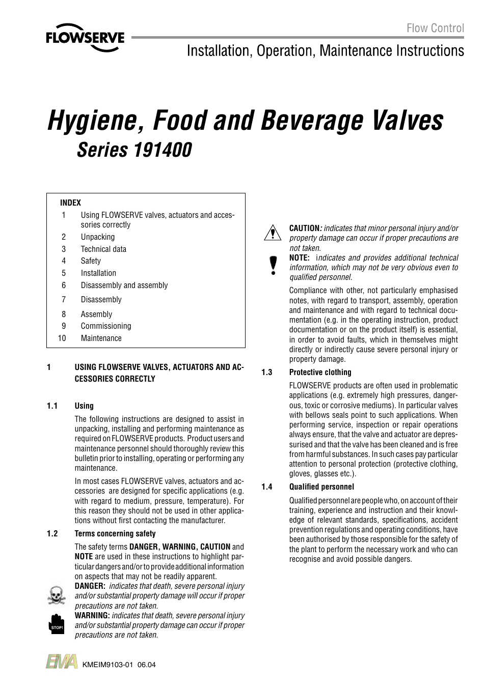 Flowserve 191400
 Series User Manual | 8 pages