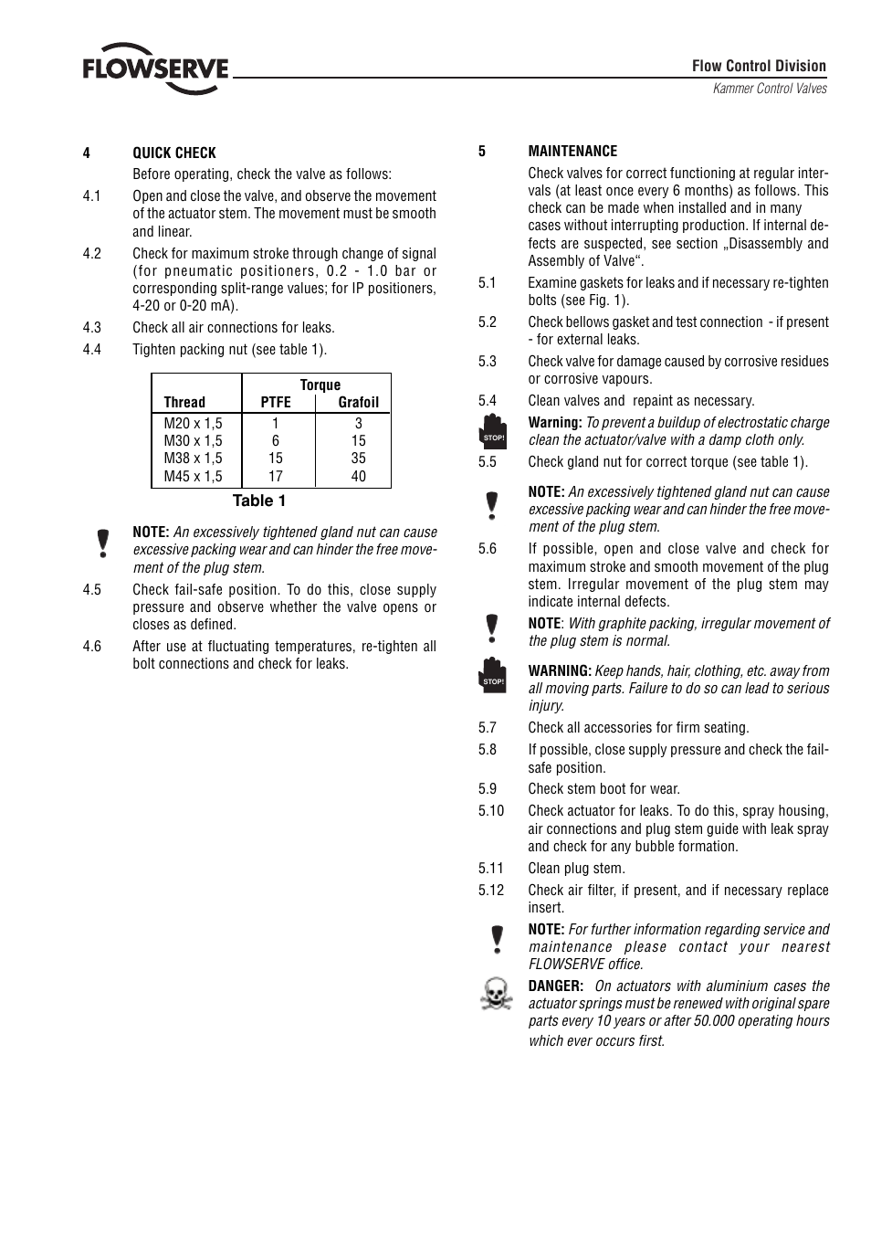 Flowserve 3 Series P7 Type User Manual | Page 3 / 8