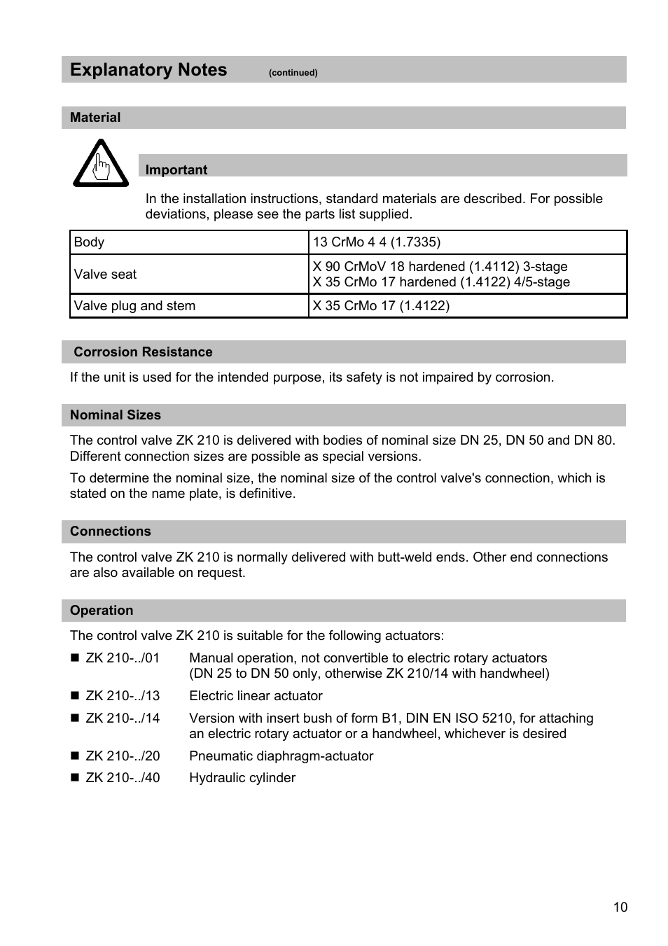 Flowserve ZK210 User Manual | Page 10 / 17