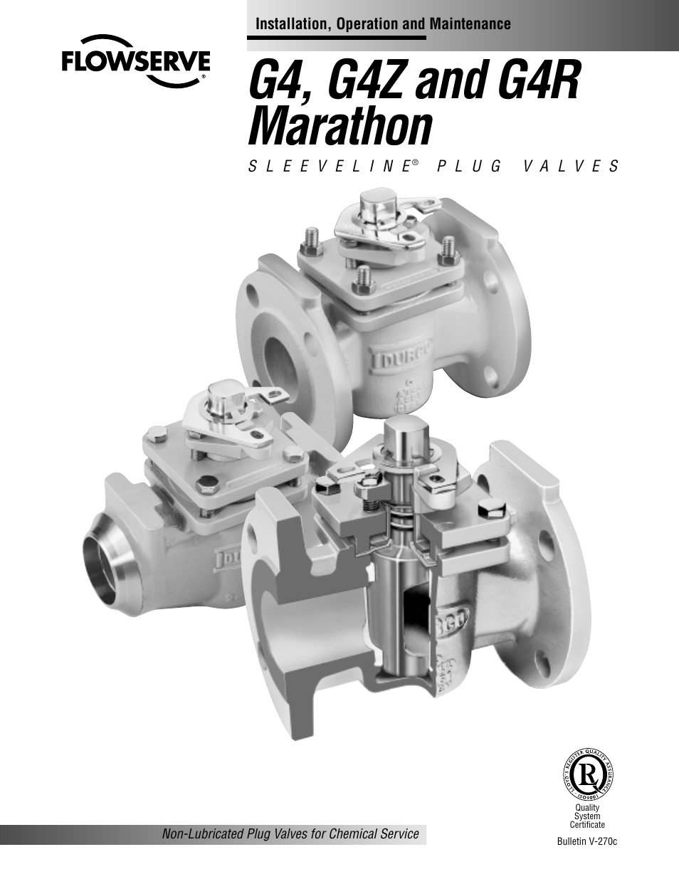 Flowserve G4 Marathon Sleeveline Plug Valves User Manual | 16 pages