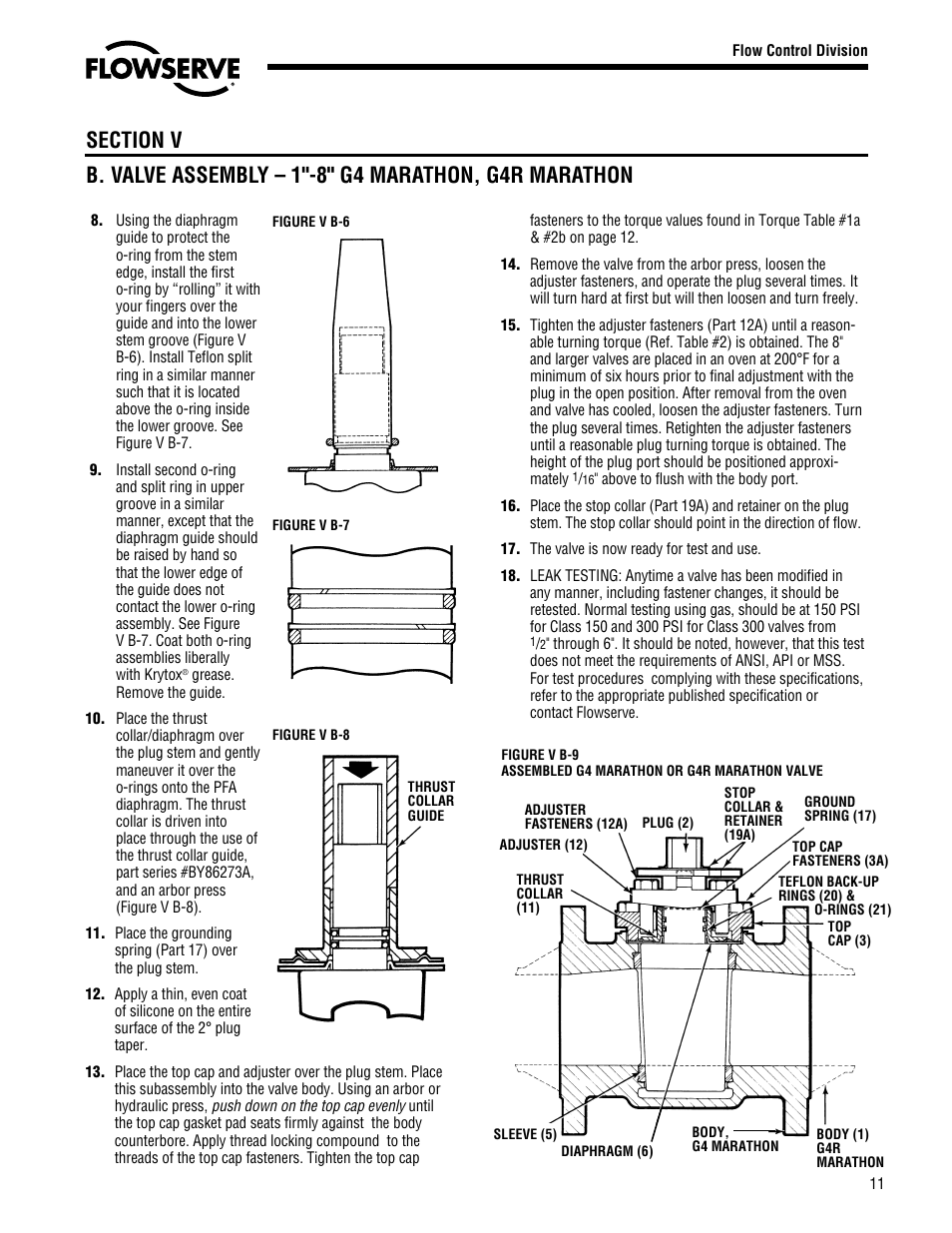 Flowserve G4 Marathon Sleeveline Plug Valves User Manual | Page 11 / 16