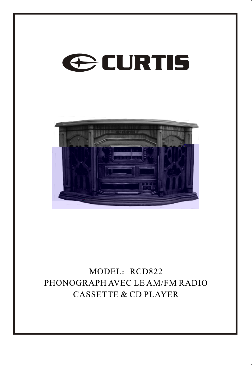 Curtis rcd822 User Manual | 13 pages