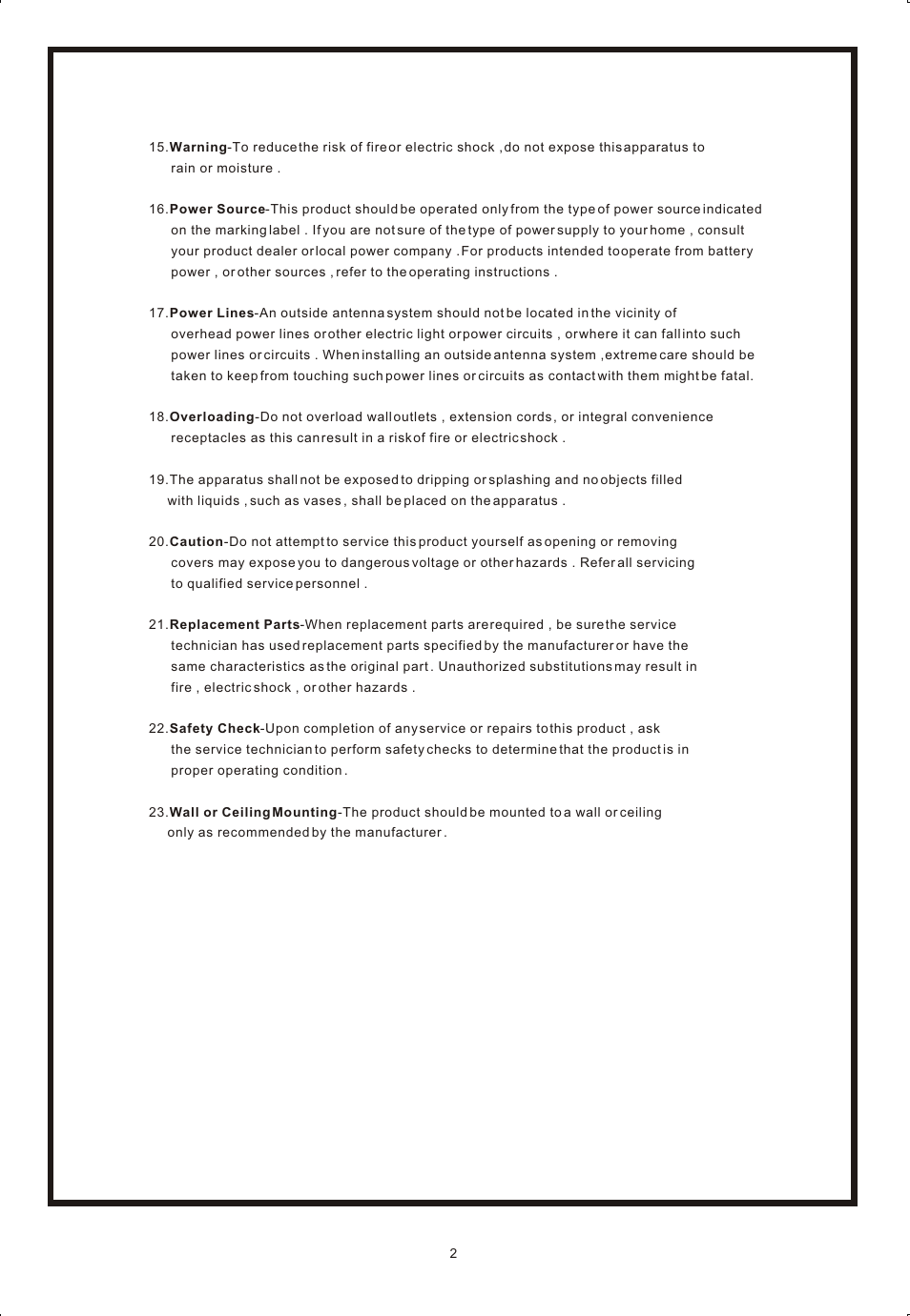 Т³гж 3 | Curtis rcd822 User Manual | Page 3 / 13