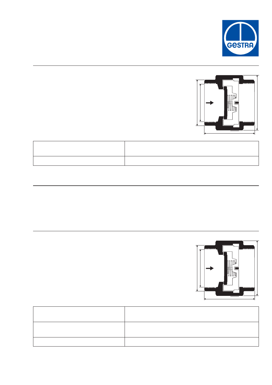 Flowserve MB14 Non-Return Valve User Manual | 2 pages