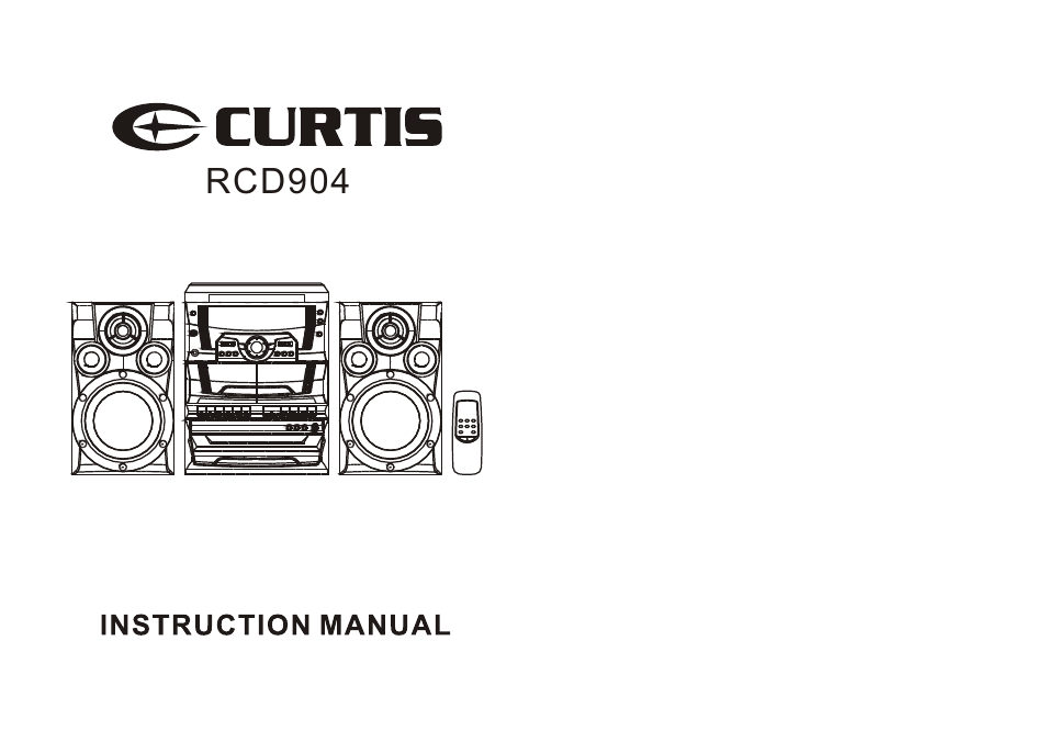 Curtis RCD904 User Manual | 10 pages