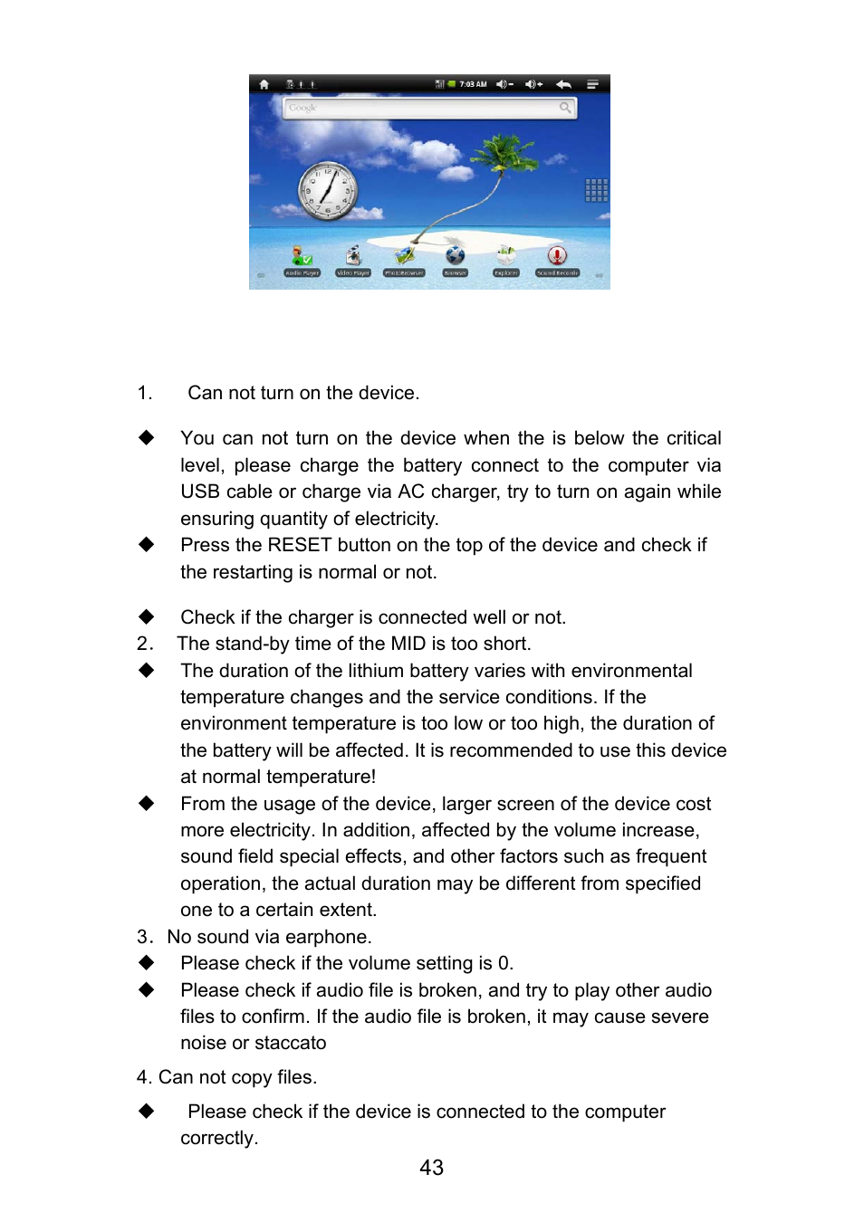 Troubleshooting | Curtis LT7028 User Manual | Page 43 / 44