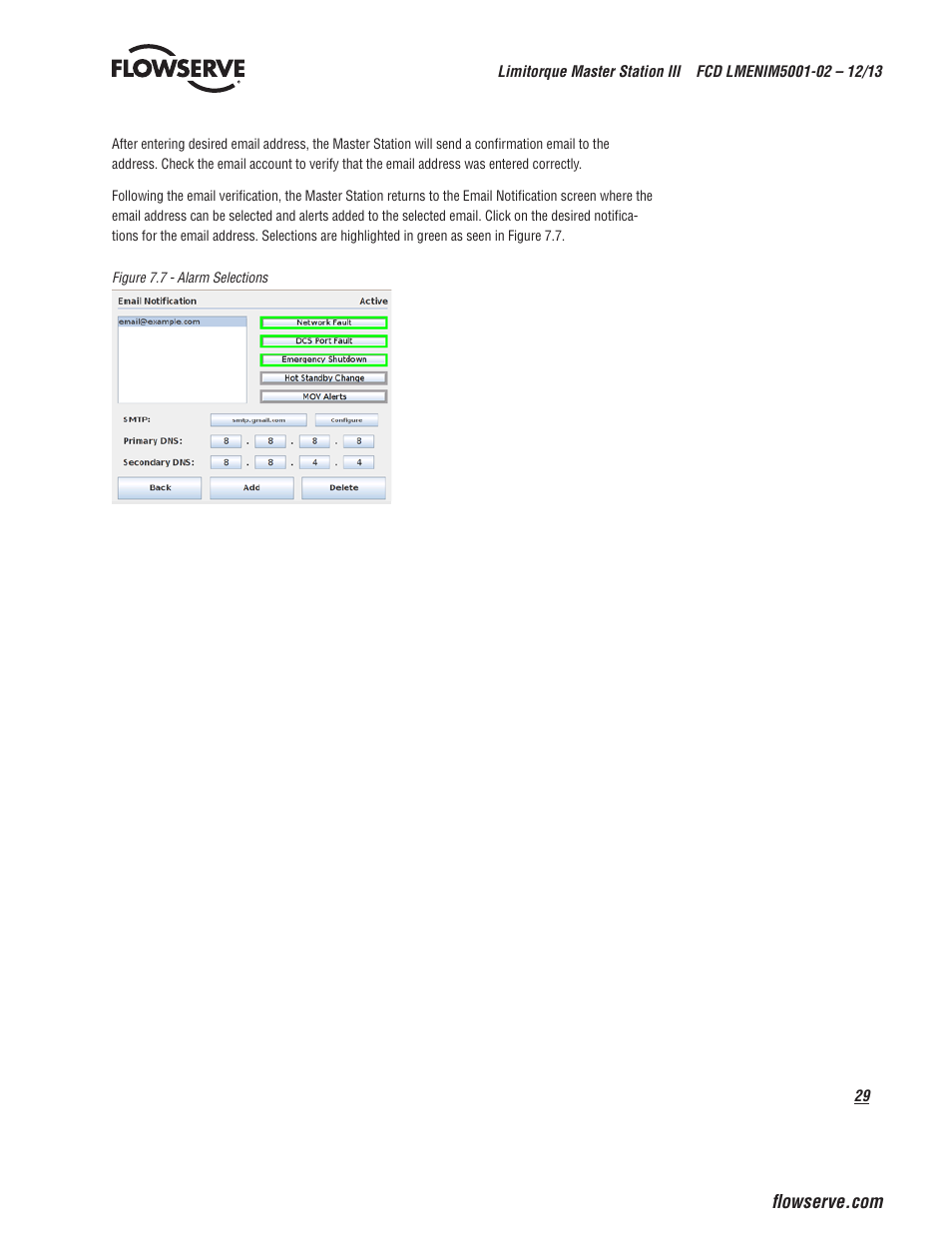 Flowserve Limitorque Master Station III User Manual | Page 29 / 70