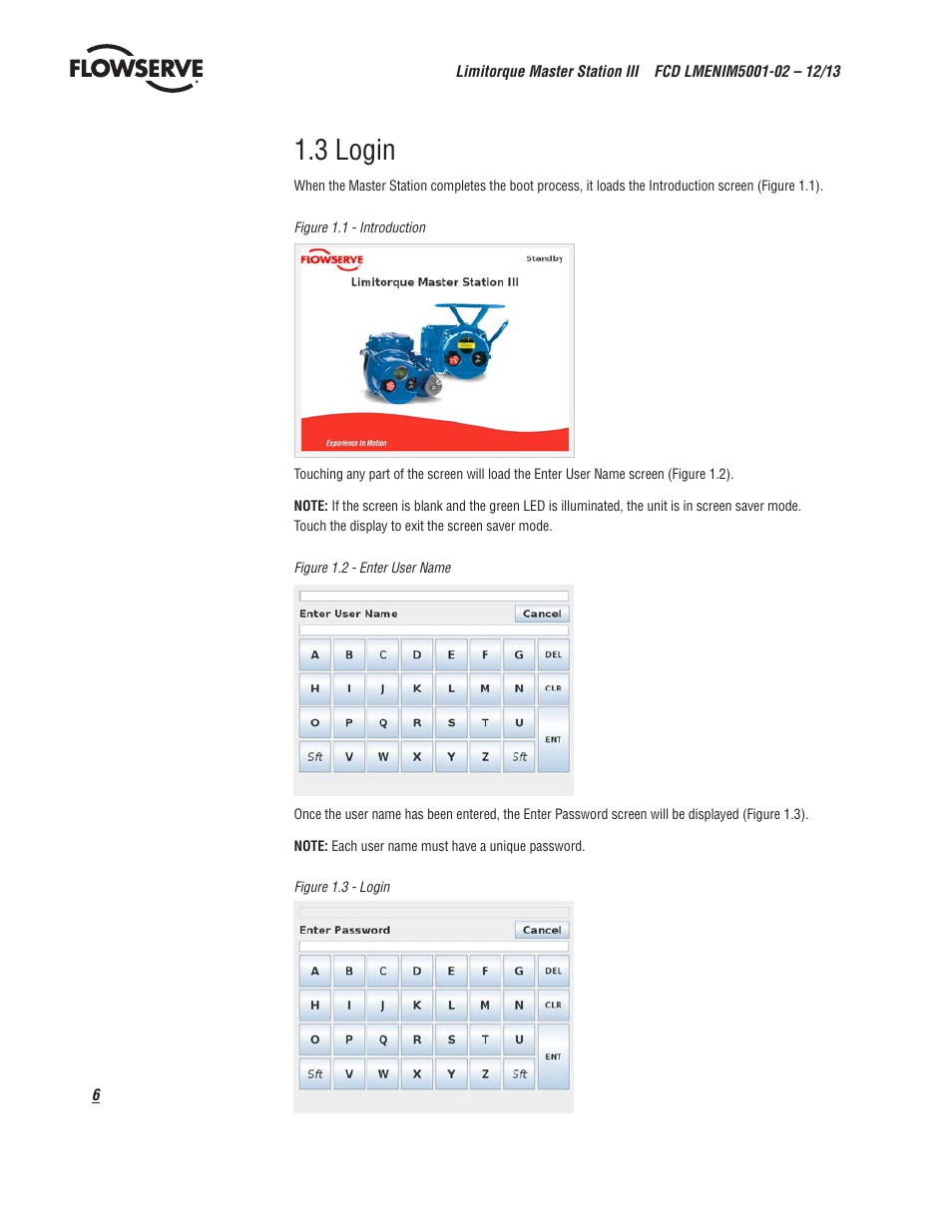 3 login | Flowserve Limitorque Master Station III User Manual | Page 6 / 70