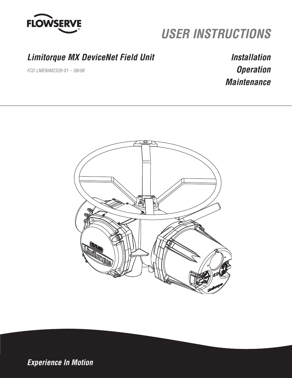 Flowserve Limitorque MX DeviceNet Field Unit User Manual | 44 pages