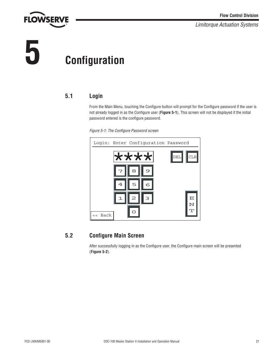 Configuration | Flowserve DDC-100 Master Station II User Manual | Page 21 / 88