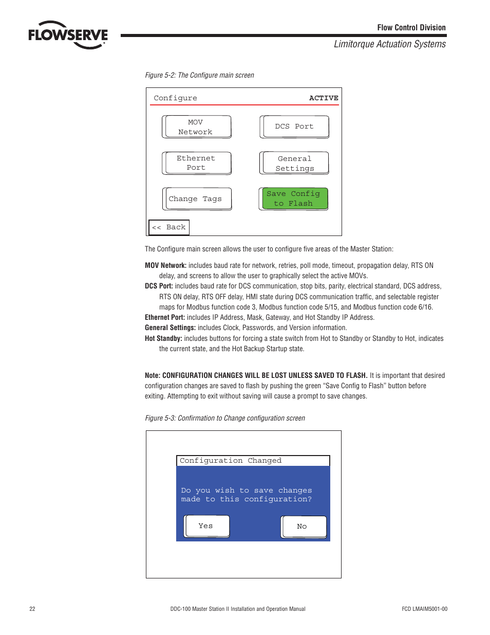 Limitorque actuation systems | Flowserve DDC-100 Master Station II User Manual | Page 22 / 88