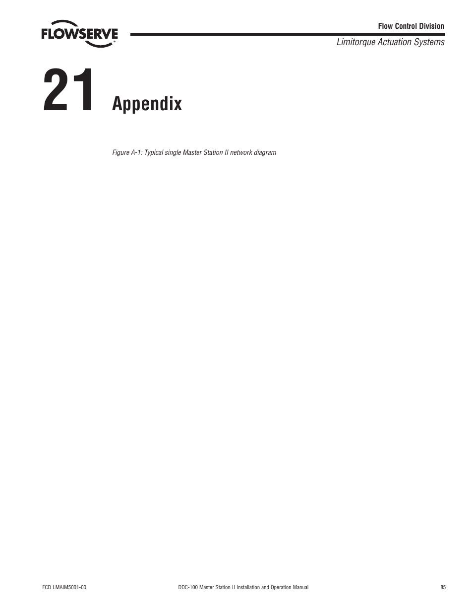 Appendix | Flowserve DDC-100 Master Station II User Manual | Page 85 / 88