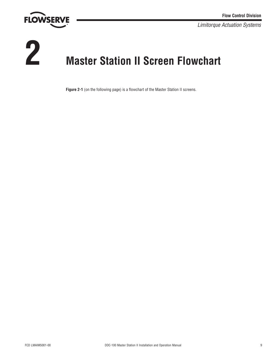 Master station ii screen flowchart | Flowserve DDC-100 Master Station II User Manual | Page 9 / 88