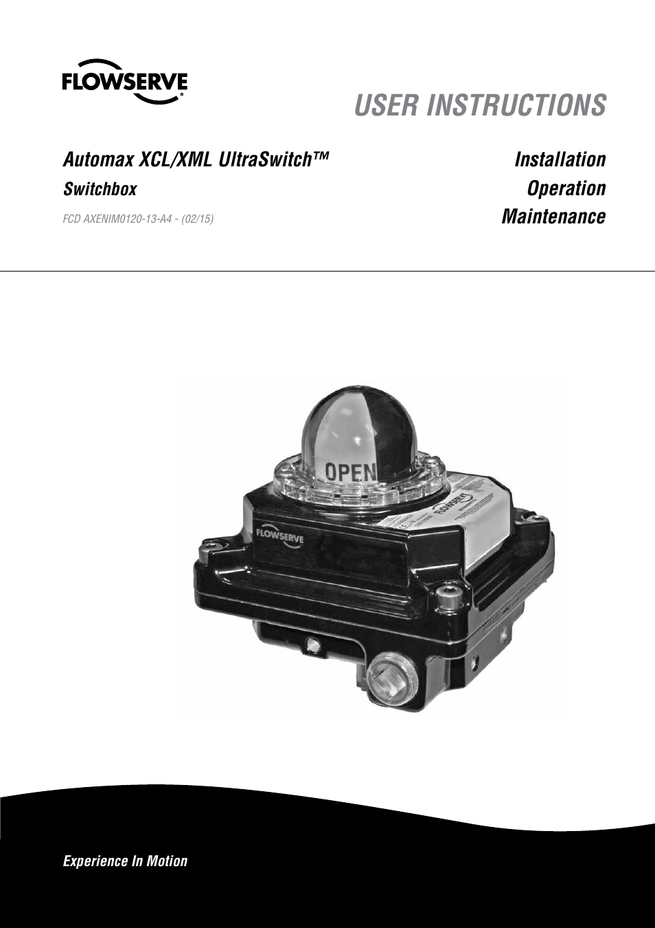 Flowserve Automax XCL UltraSwitch User Manual | 12 pages