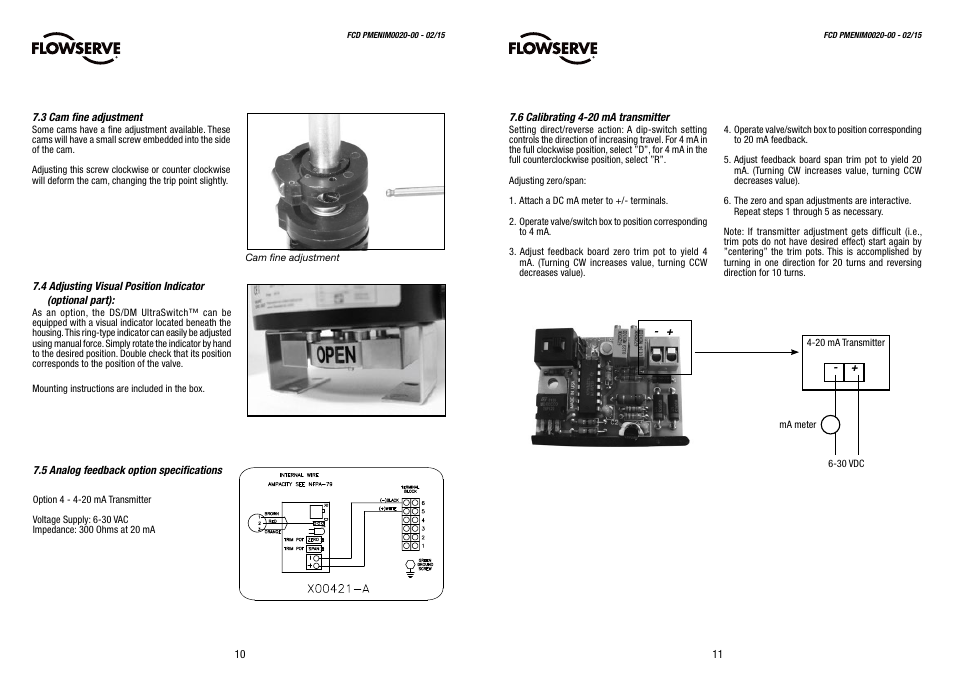 Flowserve Automax PMV DS UltraSwitch User Manual | Page 6 / 9