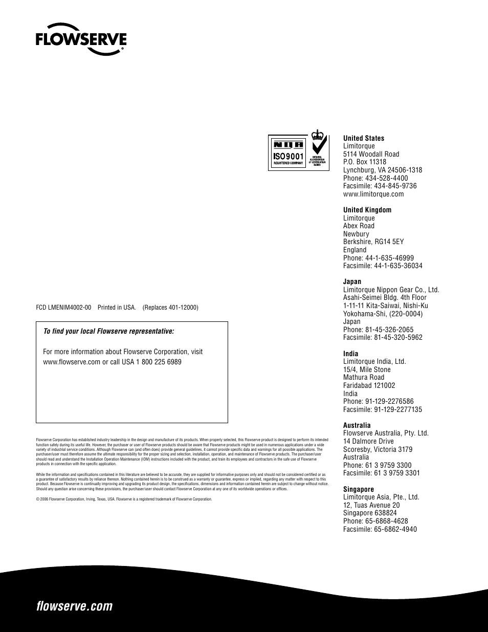 Flowserve Modutronic 20 II Modulating Position Controlle User Manual | Page 32 / 32