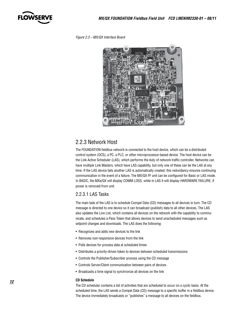3 network host | Flowserve MX FOUNDATION Fieldbus Field Unit User Manual | Page 12 / 84