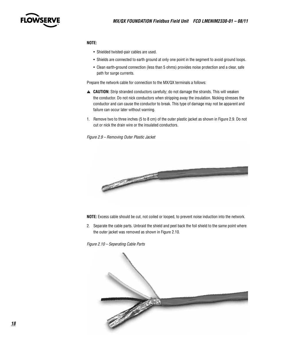 Flowserve MX FOUNDATION Fieldbus Field Unit User Manual | Page 18 / 84