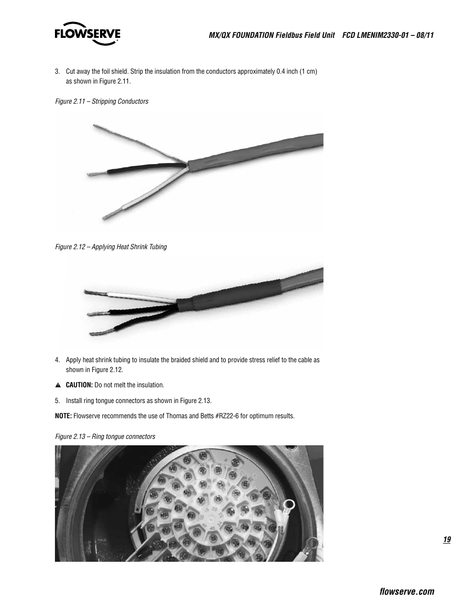 Flowserve MX FOUNDATION Fieldbus Field Unit User Manual | Page 19 / 84