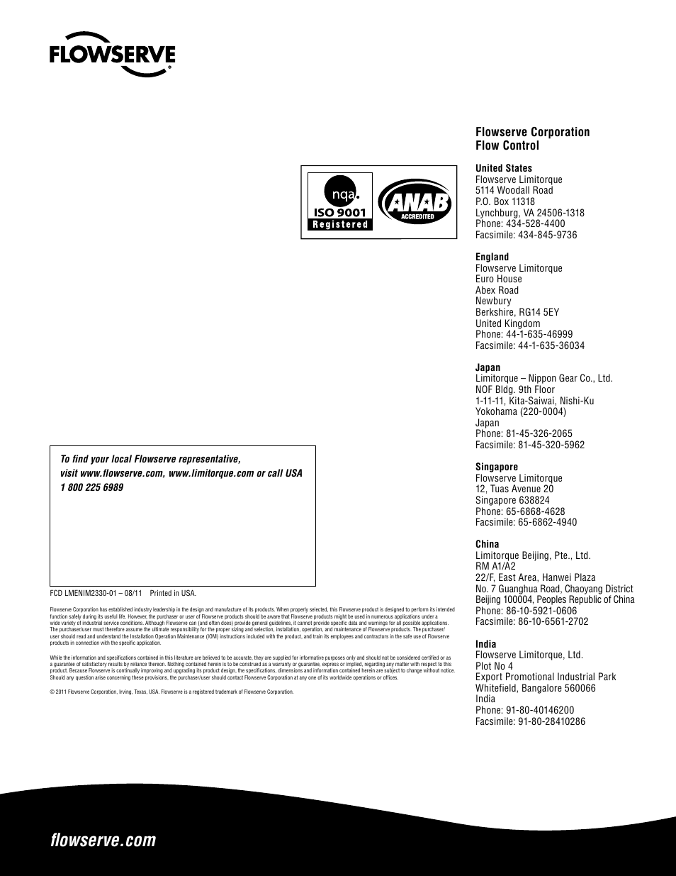 Flowserve corporation flow control | Flowserve MX FOUNDATION Fieldbus Field Unit User Manual | Page 84 / 84