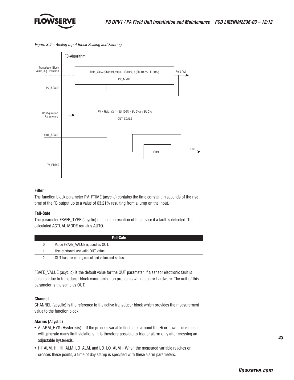 Flowserve MX/QX Profibus DP/PA Field Unit User Manual | Page 43 / 88