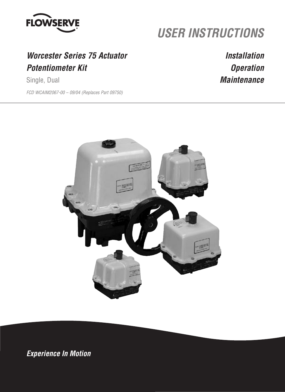 Flowserve 75 Series Actuator User Manual | 8 pages