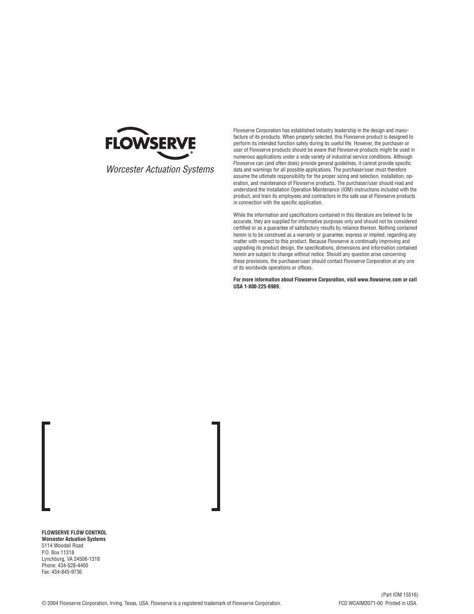Flowserve CLC Module 10-30 75 Actuator User Manual | Page 2 / 2