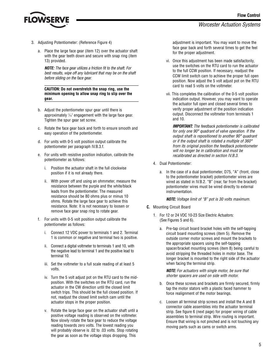 Worcester actuation systems | Flowserve RT92 Series User Manual | Page 5 / 8