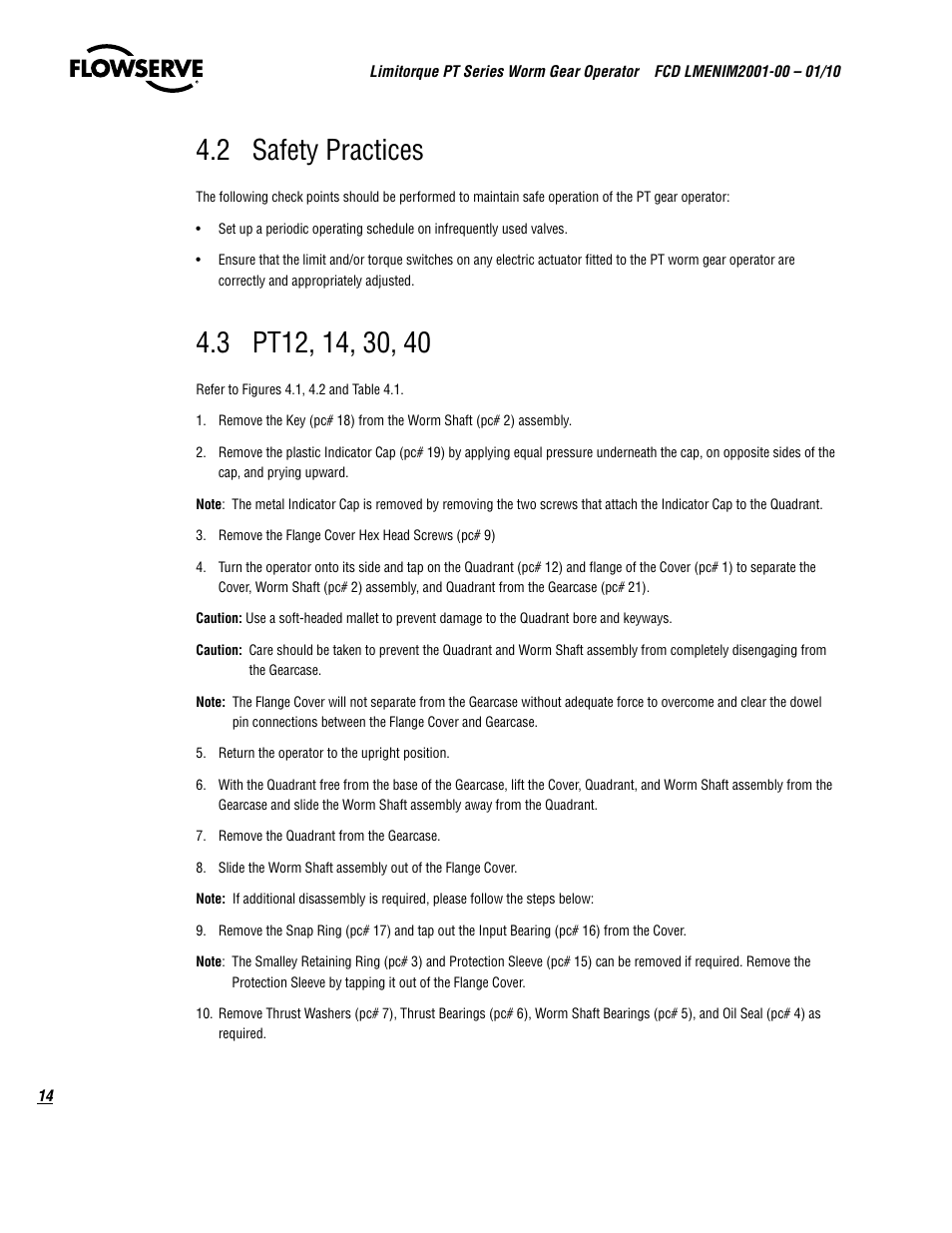 2 safety practices | Flowserve PT Series Limitorque User Manual | Page 14 / 44