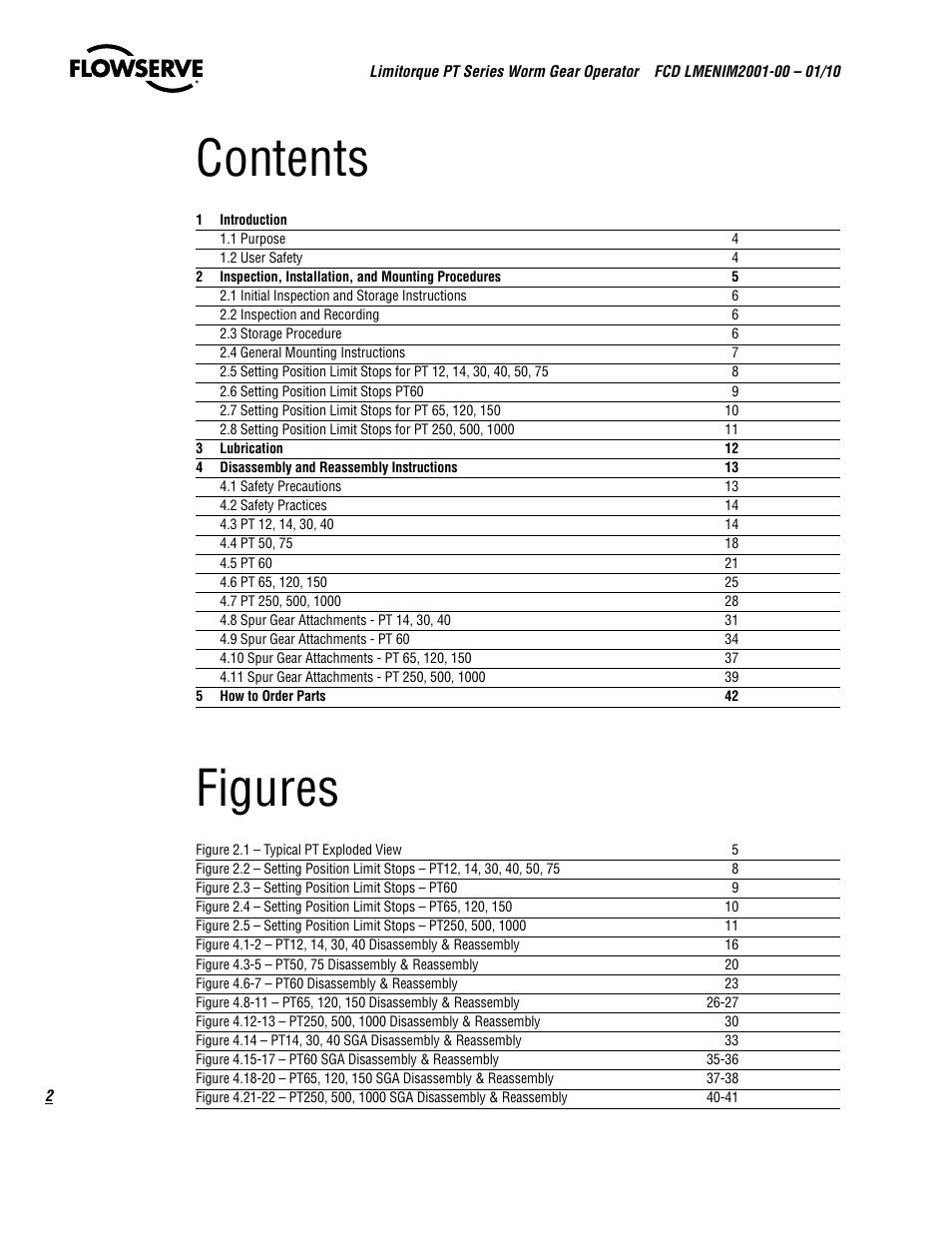 Flowserve PT Series Limitorque User Manual | Page 2 / 44