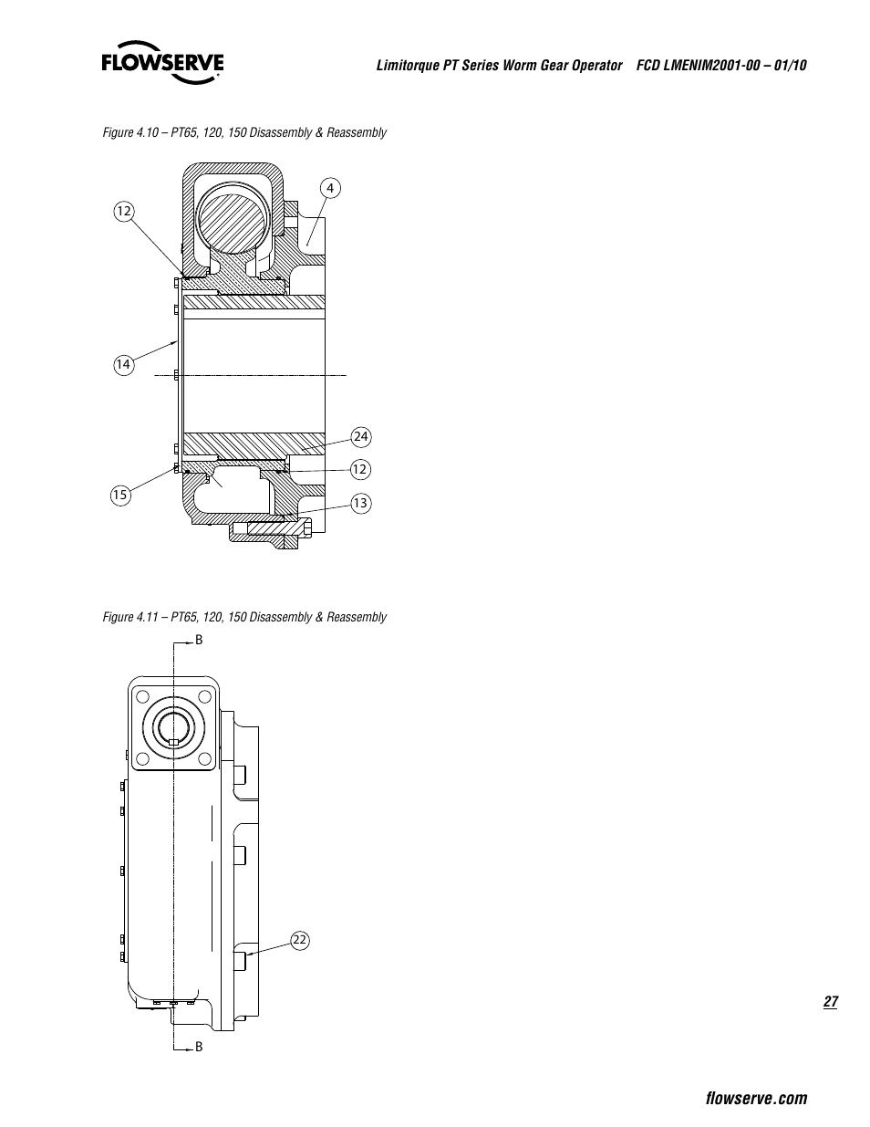 Flowserve PT Series Limitorque User Manual | Page 27 / 44