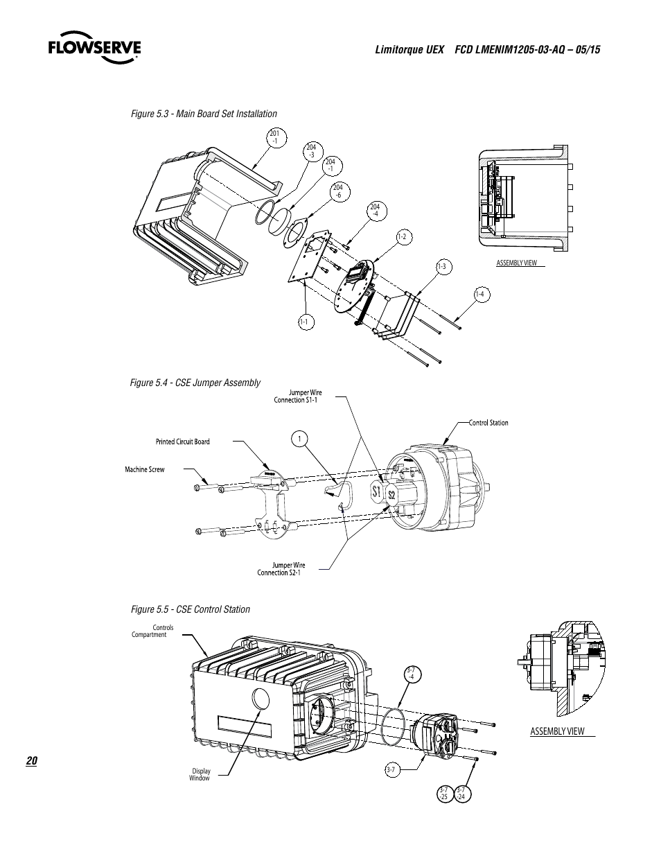 Flowserve UEX Limitorque User Manual | Page 20 / 56