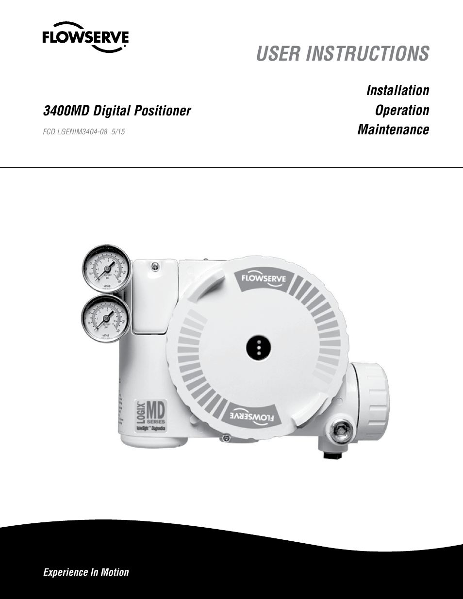Flowserve 3400MD Digital Positioner User Manual | 54 pages