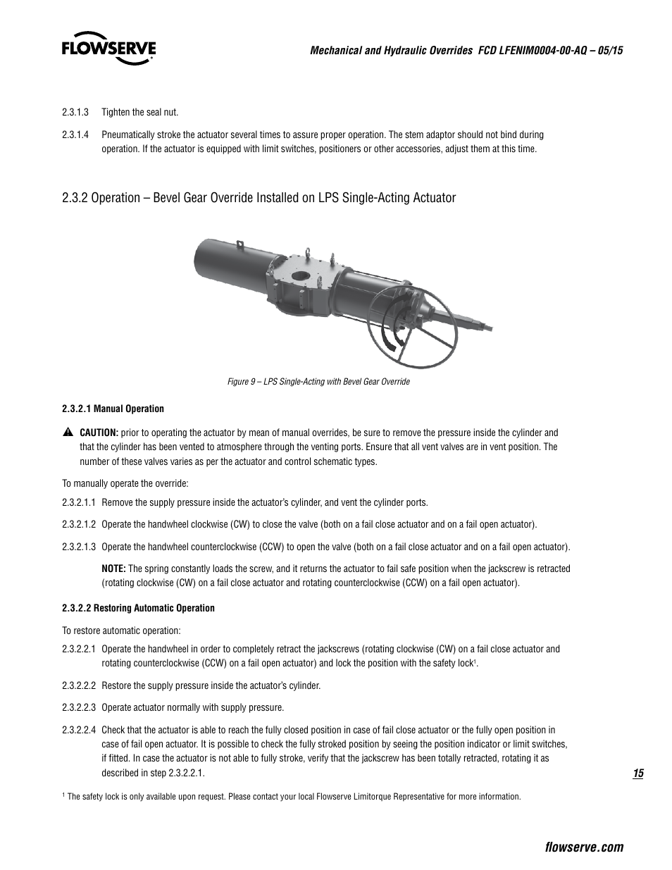 Flowserve Mechanical and Hydraulic User Manual | Page 15 / 28