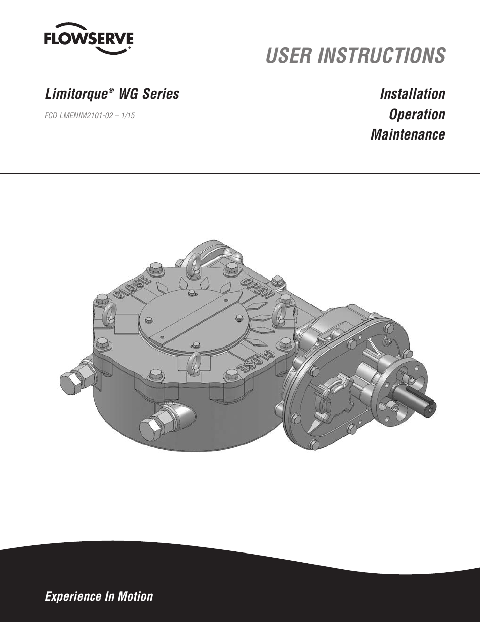 Flowserve WG Series Limitorque User Manual | 24 pages